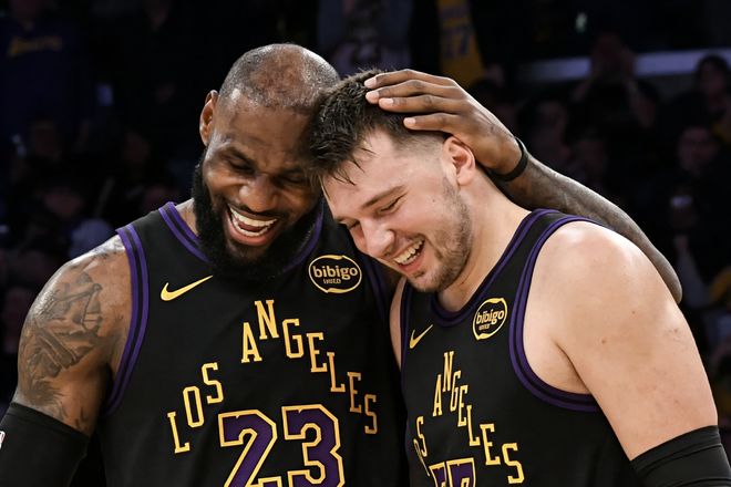 湖人9连胜锁定西部第3 东契奇创历史纪录引领球