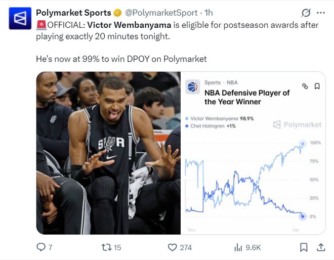 文班亚马复出狂砍40+ 数据炸裂冲击MVP与DPOY